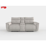 Tesoro Dark Gray Power Double Reclining Loveseat - Ornate Home