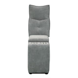 Tesoro Dark Gray Power Double Reclining Loveseat - Ornate Home