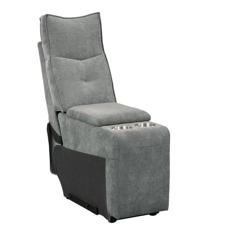 Tesoro Dark Gray Power Double Reclining Loveseat - Ornate Home