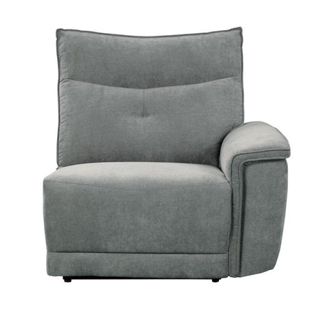 Tesoro Dark Gray Power Double Reclining Loveseat - Ornate Home
