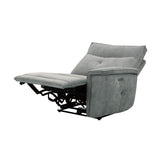 Tesoro Dark Gray Power Double Reclining Loveseat - Ornate Home