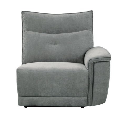 Tesoro Dark Gray Power Double Reclining Sofa - Ornate Home