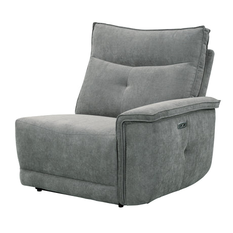 Tesoro Dark Gray Power Double Reclining Sofa - Ornate Home
