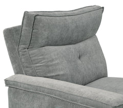 Tesoro Dark Gray Power Double Reclining Sofa - Ornate Home