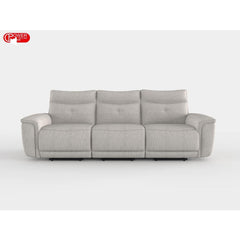 Tesoro Dark Gray Power Double Reclining Sofa - Ornate Home