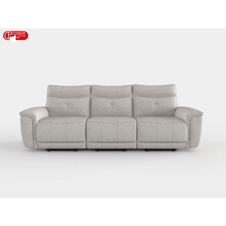 Tesoro Dark Gray Power Double Reclining Sofa - Ornate Home