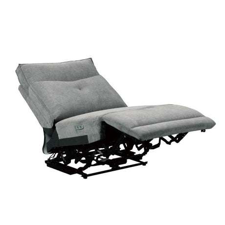 Tesoro Dark Gray Power Double Reclining Sofa - Ornate Home