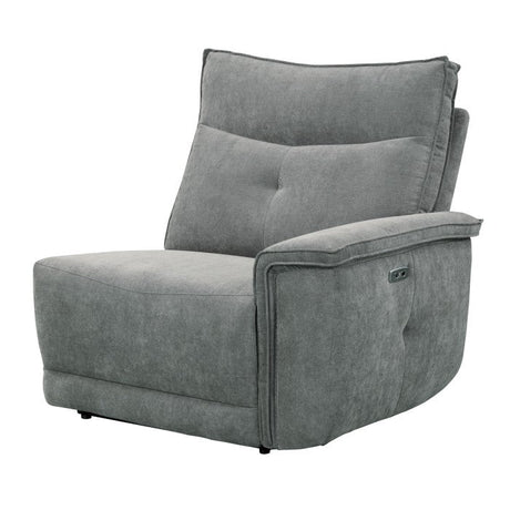 Tesoro Dark Gray Power Double Reclining Sofa - Ornate Home