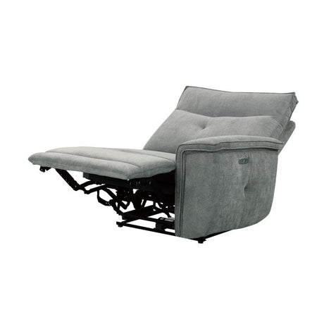 Tesoro Dark Gray Power Double Reclining Sofa - Ornate Home