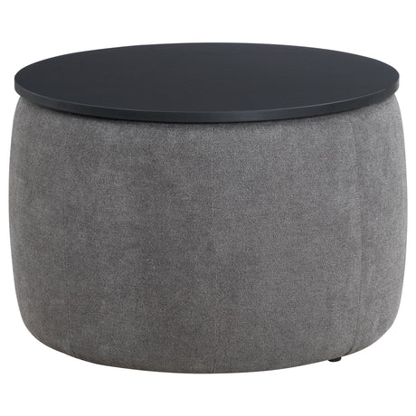 Tesoro Grey Ottoman - Ornate Home