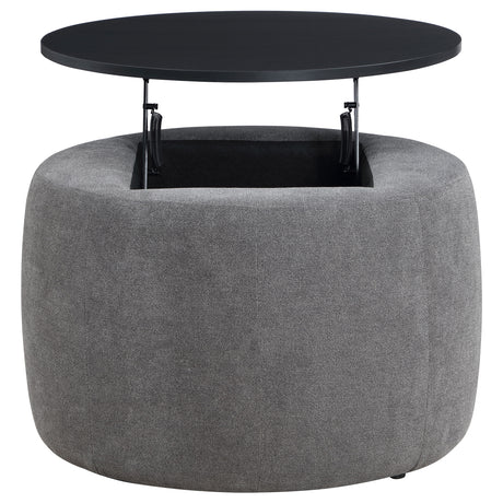 Tesoro Grey Ottoman - Ornate Home