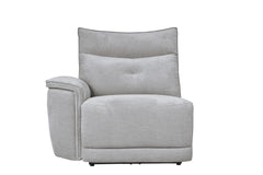 Tesoro Mist Gray 6-Piece Modular Power Reclining Sectional with Right Chaise - Ornate Home