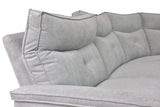 Tesoro Mist Gray 6-Piece Modular Power Reclining Sectional with Right Chaise - Ornate Home