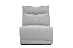 Tesoro Mist Gray 6-Piece Modular Power Reclining Sectional with Right Chaise - Ornate Home