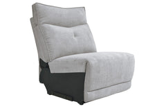 Tesoro Mist Gray 6-Piece Modular Power Reclining Sectional with Right Chaise - Ornate Home