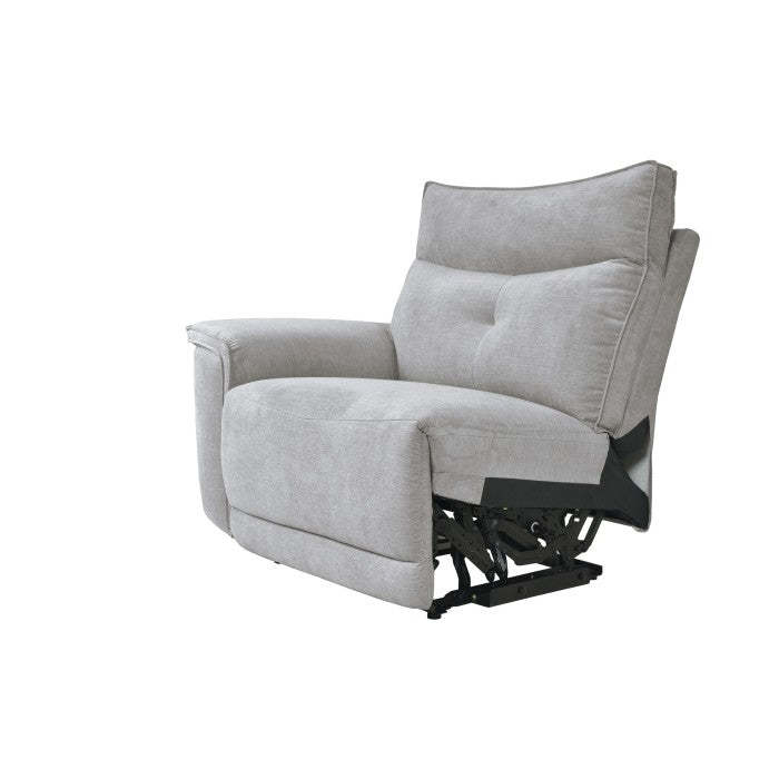 Tesoro Mist Gray 6-Piece Modular Power Reclining Sectional with Right Chaise - Ornate Home