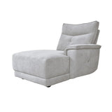 Tesoro Mist Gray 6-Piece Modular Power Reclining Sectional with Right Chaise - Ornate Home