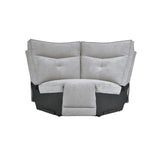 Tesoro Mist Gray 6-Piece Modular Power Reclining Sectional with Right Chaise - Ornate Home