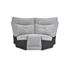 Tesoro Mist Gray 6-Piece Modular Power Reclining Sectional with Right Chaise - Ornate Home