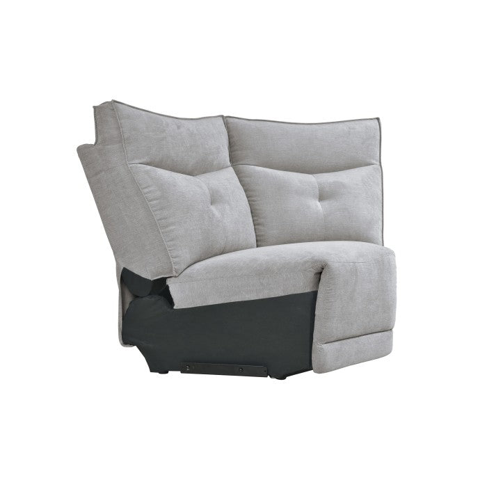 Tesoro Mist Gray 6-Piece Modular Power Reclining Sectional with Right Chaise - Ornate Home