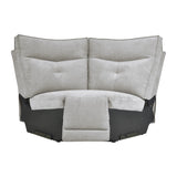 Tesoro Mist Gray 6-Piece Modular Power Reclining Sectionals - Ornate Home