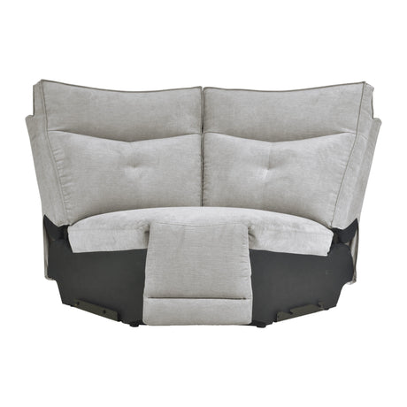 Tesoro Mist Gray 6-Piece Modular Power Reclining Sectionals - Ornate Home