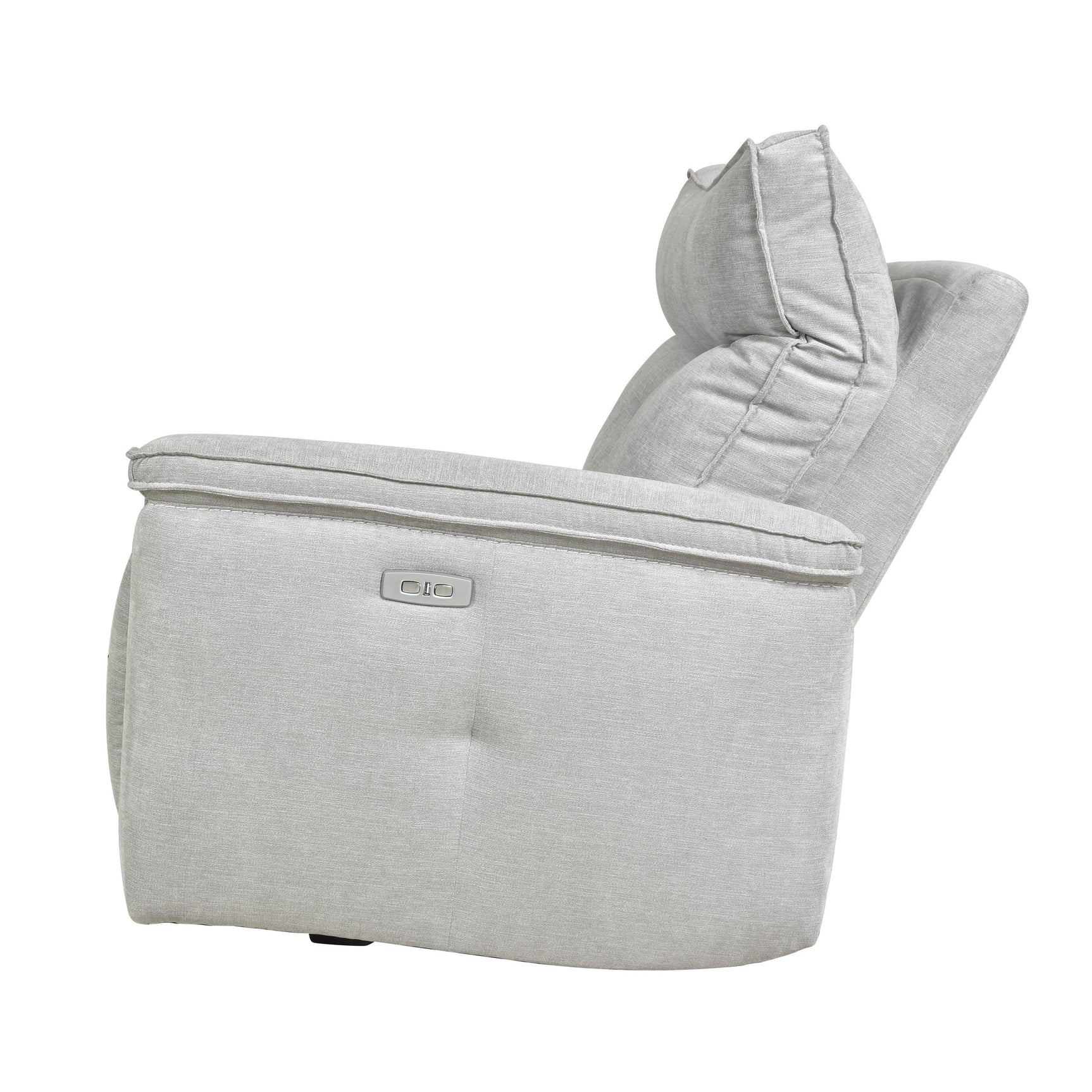 Tesoro Mist Gray 6-Piece Modular Power Reclining Sectionals - Ornate Home