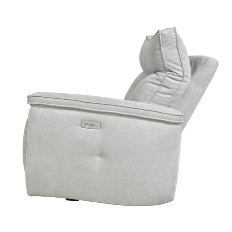 Tesoro Mist Gray 6-Piece Modular Power Reclining Sectionals - Ornate Home