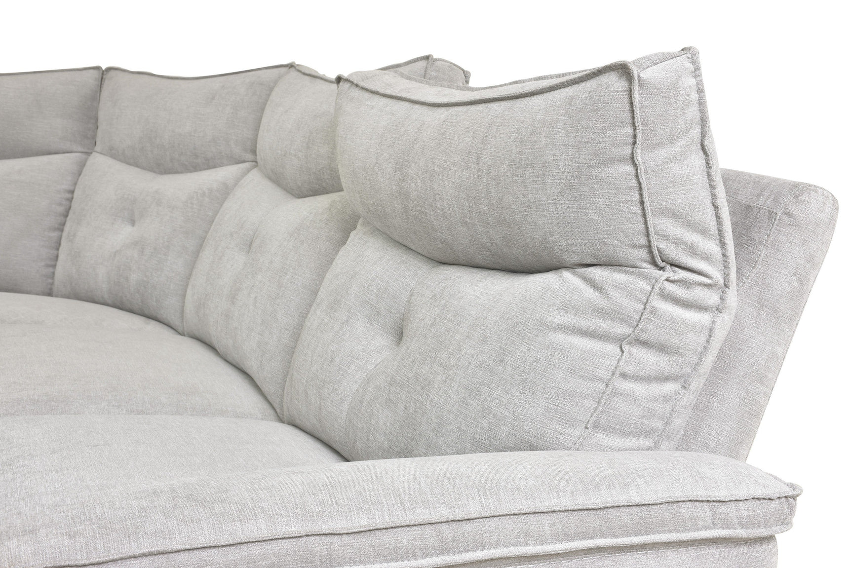 Tesoro Mist Gray 6-Piece Modular Power Reclining Sectionals - Ornate Home