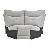Tesoro Mist Gray 6-Piece Modular Power Reclining Sectionals - Ornate Home