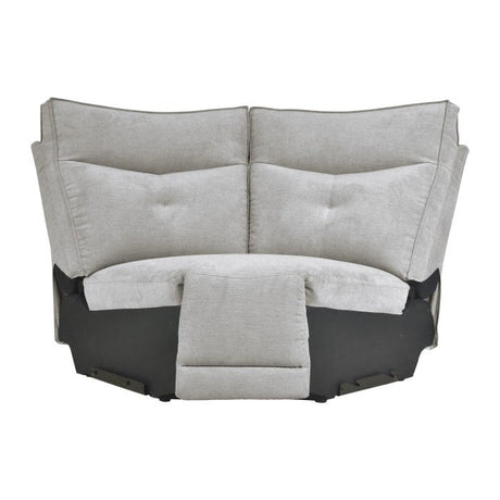 Tesoro Mist Gray 6-Piece Modular Power Reclining Sectionals - Ornate Home