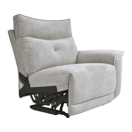 Tesoro Mist Gray 6-Piece Modular Power Reclining Sectionals - Ornate Home