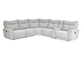 Tesoro Mist Gray 6-Piece Modular Reclining Sectional - Ornate Home