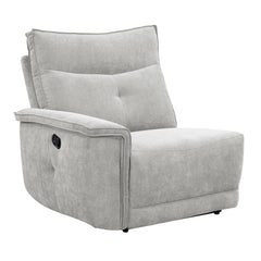 Tesoro Mist Gray 6-Piece Modular Reclining Sectional with Right Chaise - Ornate Home