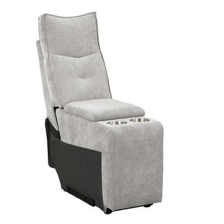 Tesoro Mist Gray 6-Piece Modular Reclining Sectional with Right Chaise - Ornate Home