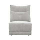 Tesoro Mist Gray 6-Piece Modular Reclining Sectional with Right Chaise - Ornate Home