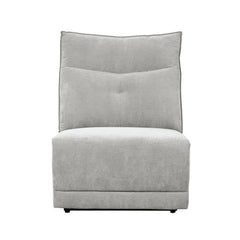 Tesoro Mist Gray 6-Piece Modular Reclining Sectional with Right Chaise - Ornate Home