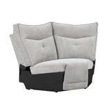 Tesoro Mist Gray 6-Piece Modular Reclining Sectional with Right Chaise - Ornate Home