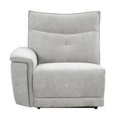 Tesoro Mist Gray 6-Piece Modular Reclining Sectional with Right Chaise - Ornate Home