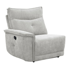 Tesoro Mist Gray 6-Piece Modular Reclining Sectional with Right Chaise - Ornate Home