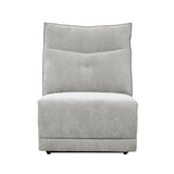 Tesoro Mist Gray 6-Piece Modular Reclining Sectional with Right Chaise - Ornate Home