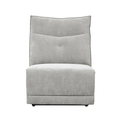 Tesoro Mist Gray 6-Piece Modular Reclining Sectional with Right Chaise - Ornate Home