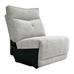 Tesoro Mist Gray 6-Piece Modular Reclining Sectional with Right Chaise - Ornate Home