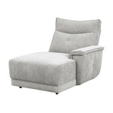 Tesoro Mist Gray 6-Piece Modular Reclining Sectional with Right Chaise - Ornate Home
