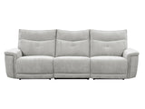 Tesoro Mist Gray Power Double Reclining Sofas - Ornate Home