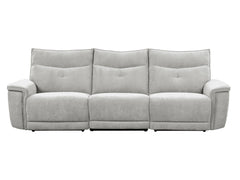 Tesoro Mist Gray Power Double Reclining Sofas - Ornate Home
