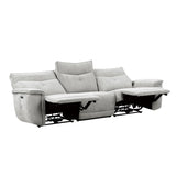 Tesoro Mist Gray Power Double Reclining Sofas - Ornate Home