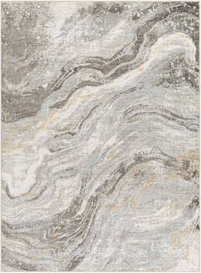 Tess Gray & Brown Marble Area Rug - Clearance - Ornate Home