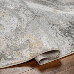 Tess Gray & Brown Marble Area Rug - Clearance - Ornate Home