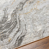 Tess Gray & Brown Marble Area Rug - Clearance - Ornate Home